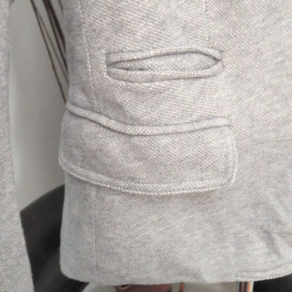 Banana Republic Light Gray Women's Suit Jacket